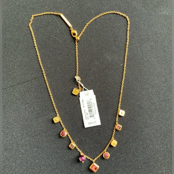 NWT Kendra Scott Gemma Earring and Necklaces Set in Vintage Gold - Picture 4 of 5